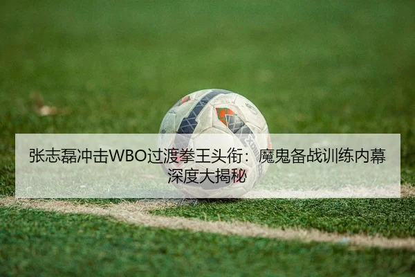张志磊冲击WBO过渡拳王头衔：魔鬼备战训练内幕深度大揭秘